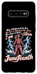 Coque pour Galaxy S10+ Mois de l'histoire des Noirs : I'm The Storm, le 16 juin