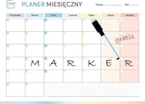 Plan Your Life Magnetisk Månadsplanerare Regnbåge + Markör
