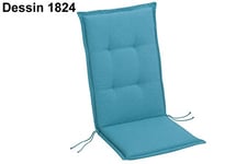Best Selection-Line 1824 Coussin de Chaise à Dossier Haut en Coton/Polyester Bleu Clair 120 x 50 x 7 cm