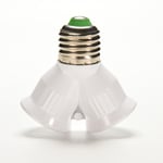 Screw E27 Led Base Light Lamp Bulb Socket 1 To 2 Splitter Adapte