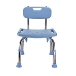 qazxsw Bathroom Stool Height Adjustable Bath Chair Old Man Rectangle Shower Chair with Non-slip Mat