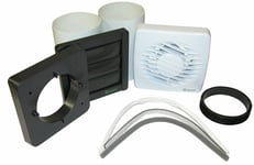 Xpelair DX100 Extractor Fan Kit for Bathroom Wall or Window - 100mm