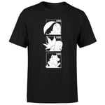 Pokemon Generation 2 Monochrome Starters Men's T-Shirt - Black - S