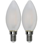 Kronljuslampa LED Matt 250lm E14 2700K 2-pack