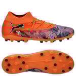 PUMA Future 8 Match Mg Creativity - Orange/lila/electric Peppermint/PUMA Svart Limited Edition, storlek 41