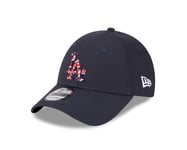 NEW ERA LA DODGERS BASEBALL CAP.9FORTY MLB INFILL NAVY RED ADJUSTABLE HAT W23