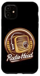 Coque pour iPhone 11 Tête de radio rétro vintage