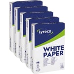 Papper, A4, 80 g, kartong med 5 x 500 ark