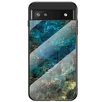 Marmorert Google Pixel 6a deksel - Emerald Marble