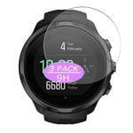 Vaxson 3-Pack Tempered Glass Screen Protector, Compatible with Suunto Spartan Sport HR Smartwatch Hybrid Watch, Film Protectors 9H Protective Film