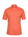 Polo Popover Shirt - Short Sleeved Designers Polos Short-sleeved Orange Eton