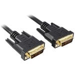 PremiumCord Câble de connexion DVI - 3 m, Dual Link, DVI-D (24 + 1) mâle vers mâle, numérique, Full HD 1080p, résolution max. : 2560 x 1600 pixels 60 Hz, couleur : noir