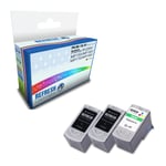 Refresh Cartridges Value Pack 2xPG-50/1xCL-51 Ink Compatible With Canon Printers