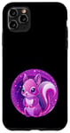 Coque pour iPhone 11 Pro Max Écureuil violet Cadeaux Animaux Beau