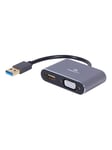 Gembird Cablexpert adapter - HDMI / VGA / USB - 15 cm