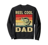 Reel Cool Dad Perch Fish Fishing Angler Bass Fish Predator Sweatshirt