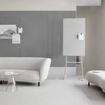 Glasskrivtavla Mono Mobile, Färg Pure 130 - Vit, Utförande Matt Silk-glas, Storlek B70,7 x H196 cm