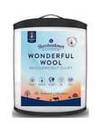 Slumberdown Wonderful Wool Duvet - 375 Gsm Medium - White