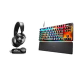 SteelSeries Arctis Nova Pro - Casque Gaming Multi-système - Son Hi-Res - Son Spatial 360° & Clavier HyperMagnetic Gaming Apex Pro TKL - Clavier Le Plus Rapide