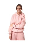 Reebok Womenss Classics Natural Dye Fleece Hoodie in Berry Cotton - Size UK 4-6 (Womens)
