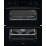 Aeg DUB535060B Multifunction undercounter double oven, Stainless Fascia, Retractable Rotary Controls