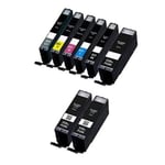 Compatible Multipack Canon Pixma MG7150 All-in-One Printer Ink Cartridges (8 Pack) -6443B001