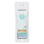 Brabantia Sacs poubelle compostables PerfectFit S, 6 litres [10 sacs par rouleau]