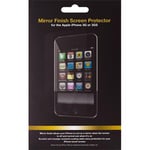 Transparent spegel skärmskydd till iPhone 3G/3Gs, rengöringsduk, 56x109mm, 1-pack