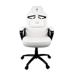 Konix FFF Chaise de Bureau Gaming - Inclinaison siège 15° - Hauteur réglable - Cuir polyuréthane Lisse - Blanc
