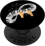 Joueur De Piano Musique Classique Clavier Musicien Pianiste Popsockets Popgrip Interchangeable