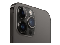 Apple iPhone 14 Pro Max - 5G smartphone - dual-SIM / Internal Memory 128 GB - OLED-skärm - 6.7 - 2796 x 1290 pixels (120 Hz) - 3 st. bakre kameror 48 MP, 12 MP, 12 MP - front camera 12 MP - space black