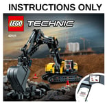 LEGO INSTRUCTIONS ONLY for set 42121-1 Technic Heavy Duty Excavator FREE P&P NEW