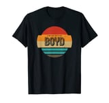 Boyd Name Retro Vintage Sunset Limited Edition T-Shirt