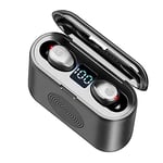 Tec-Digi Wireless Earbuds, Built In Bluetooth Speaker Bluetooth 5.0 Headphones TWS True Wireless Earphones for iPhone/Android, Touch Control, IPX7 Waterproof with Portable Charging Case