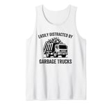 Easily Distracted By Garbage Trucks Collecting Trash Lover Tank Top