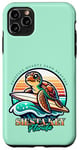 Coque pour iPhone 11 Pro Max Siesta Key Beach Floride Surf Sea Turtle Vacances Souvenir