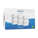 Clarifilter CLF-07 Water Jug Filter Replacement Compatible with Brita Maxtra, Maxtra+, Mavea, Dafi Unimax, Aquaphor Maxfor, PearlCo Unimax, Aluna Cool, Lauson AWF102 (6)