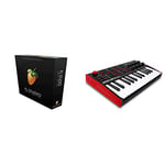 Image Line FL STUDIO 20 Fruity Edition & AKAI Professional MPK Mini– 25 Key USB MIDI Keyboard Controller with 8 Backlit Drum Pads, 8 Knobs and Music Production Software Included