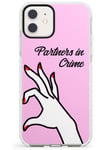 Partners In Crime Matching Cases: Right Side Impact Phone Case for iPhone 11 | Protective Dual Layer Bumper TPU Silikon Cover Pattern Printed | Twins Designs Best Friends Twins