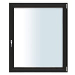 Nordiska Fönster Sidohängt Premium 3-Glas Aluminium Helalu öppningsb fönster 110x110 3-glas