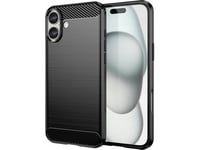 Hurtel Etui Silikonowe Carbon Case Do Iphone 16 Plus - Svart