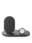 Belkin 3-In-1 Wireless Charging Dock For Iphone/Watch/Airpods - Black
