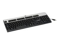 HP Standard - Tastatur - PS/2 - Estisk - jakksvart