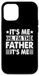 Coque pour iPhone 12/12 Pro Drôle rétro Vantage It's Me Hi I'm The Fathers It's Me