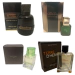 Mens Aftershave Miniature Mini Gift Travel x4 Paul Smith Hermes De Vervins