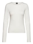 Gina Tricot Soft Touch Crew Neck Top Vit