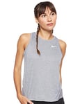 Nike Women Miler Running Top - Gunsmoke/Heather/Reflective Silver, Small