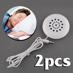 2X Mini White 3.5mm Pillow Portable Speaker Mp3 iPhone 4 4S 4G 3GS iPod Touch 2