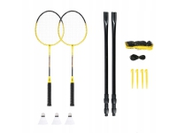 NILS NRZ262 ALUMINIUM badminton set 2 racketar, 3 fjäderdartar, 600x60cm nät, väska