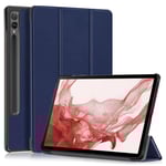 Premium Samsung Galaxy Tab S9 fodral - Mörkblått